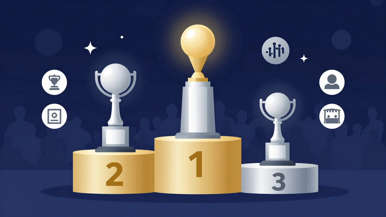 Vector illustration showing three levels of sponsorship packages for charity events